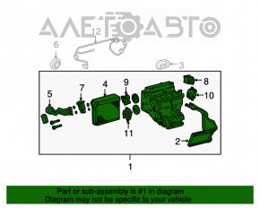 Corpul de aer condiționat gol, partea stângă a modelului Lexus GS300 GS350 GS430 06-07.