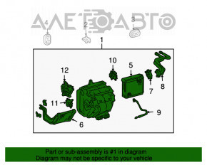 Корпус голый кондиционер, левая часть Lexus RX300 RX330 04-06