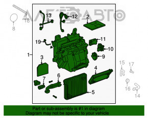 Печка в сборе Lexus IS200 IS300 99-05