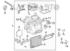 Печка в сборе Lexus IS200 IS300 99-05