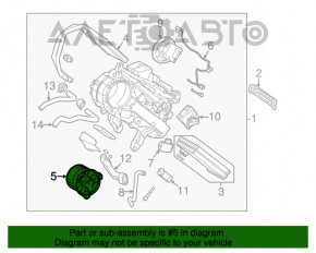 Motorul ventilatorului de la încălzirea din spate a Toyota Highlander 20-