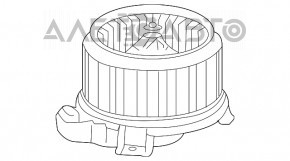 Мотор вентилятор печки Toyota Camry v55 15-17 usa новый OEM оригинал