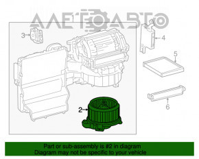 Motorul ventilatorului de încălzire pentru Toyota Camry v50 12-14 SUA