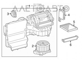 Motorul ventilatorului de încălzire pentru Toyota Camry v50 12-14 SUA