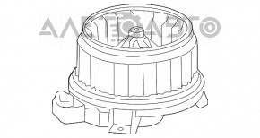 Motorul ventilatorului de încălzire pentru Lexus RX350 RX450h 10-15 tip 2