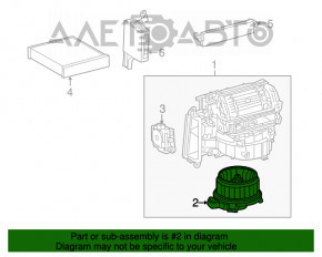 Motorul ventilatorului de încălzire pentru Lexus RX350 RX450h 10-15 tip 2