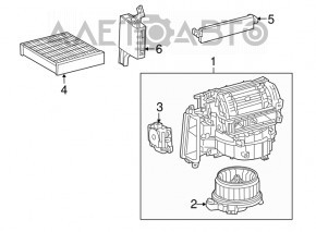 Motorul ventilatorului de încălzire pentru Lexus RX350 RX450h 10-15 tip 2