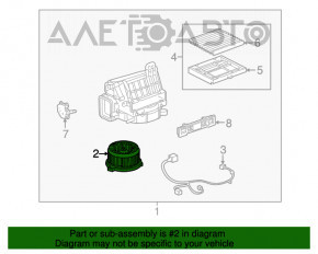 Motorul ventilatorului de încălzire pentru Lexus RX300 98-03