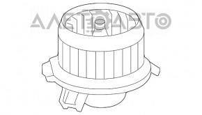 Motorul ventilatorului de încălzire pentru Lexus ES300h ES350 13-18.