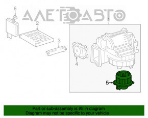 Motorul ventilatorului de încălzire pentru Lexus ES300h ES350 13-18.