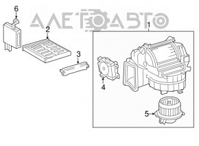 Motorul ventilatorului de încălzire pentru Lexus ES300h ES350 13-18.