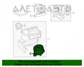 Мотор вентилятор печки Lexus CT200h 11-17