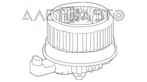 Motorul ventilatorului de încălzire pentru Lexus NX200t NX300 NX300h 15-21