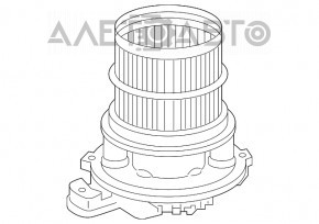 Motorul ventilatorului de încălzire Toyota Camry v70 18- nou OEM original