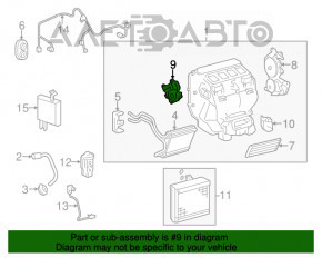 Actuatorul motorului care acționează ventilatorul de încălzire pentru Toyota Camry v50 12-14 usa 63800-0172.