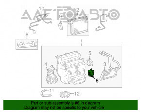 Актуатор моторчик привод печки кондиционер нижний Toyota Sequoia 08-16