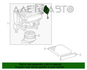 Актуатор моторчик привод печки вентиляция Lexus NX200t NX300 NX300h 15-21