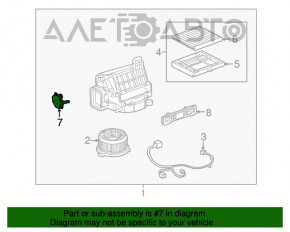 Motorul actuatorului pentru ventilarea cuptorului Lexus RX300 98-03