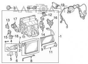 Actuator motor pentru ventilarea cuptorului Lexus IS 14-20