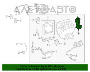 Motorul actuatorului pentru unitatea de control a aerului condiționat stânga pentru Lexus ES300h ES350 13-18.