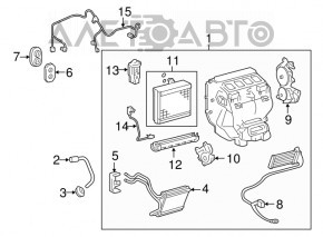 Motorul actuatorului pentru unitatea de control a aerului condiționat stânga pentru Lexus ES300h ES350 13-18.