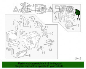 Motorul actuatorului pentru ventilarea cuptorului de aer condiționat pentru Lexus GX470 03-09