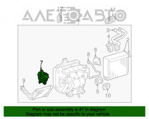 Actuator motor pentru acționarea ventilatorului de încălzire și aer condiționat, stânga sus, Lexus RX300 RX330 RX350 RX400h 04-09.