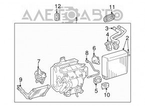 Motorul actuatorului pentru sistemul de încălzire și aer condiționat, stânga sus, pentru Lexus RX300 RX330 RX350 RX400h 04-09.