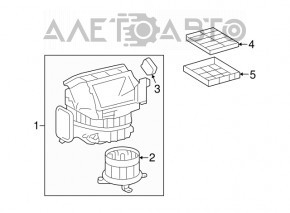 Actuator motor incalzitor actionare aer conditionat Lexus LS460 LS600h 07-12