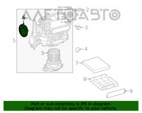 Actuator motor pentru ventilatorul de încălzire Lexus UX200 UX250h 19-