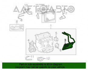 Радиатор отопителя печки Toyota Sequoia 08-16