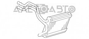 Radiator radiator Lexus ES350 07-12 tuburi indoite