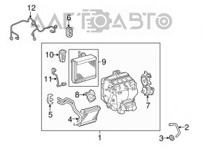 Radiatoarele de încălzire pentru Lexus ES300h ES350 13-18.