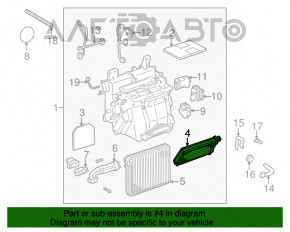 Радиатор отопителя печки Lexus IS200 IS300 99-05