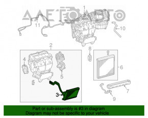 Radiatorul încălzitorului pentru încălzirea Lexus RX350 10-15