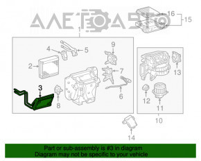 Radiatorul încălzitorului pentru încălzirea Lexus GX470 03-09 nou OEM original