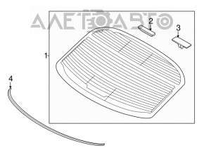 Geam spate Kia Optima 11-15 tonifiat.