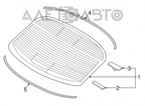 Geam spate Kia Optima 16-