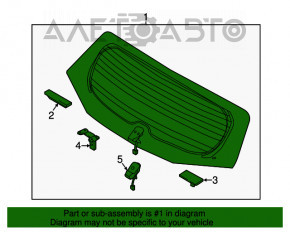 Geam spate portbagaj Kia Niro 17-22