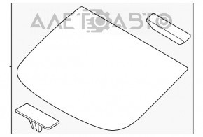 Geam spate Hyundai Sonata 20-