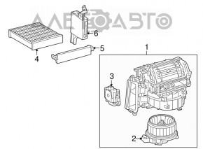 Corpul ventilatorului este gol, partea dreaptă a unui Lexus RX450h 10-15