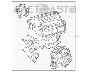 Corpul ventilatorului gol, partea dreaptă Lexus CT200h 11-17.