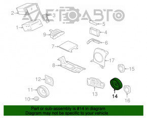 Difuzorul din spate dreapta Mitsubishi Outlander 14-21 este deteriorat, suportul este rupt.