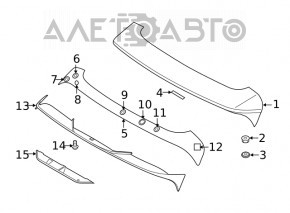 Spoilerul portbagajului Hyundai Santa FE 19-