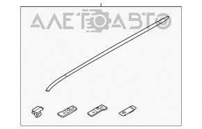 Ornamentul acoperișului stânga Kia Soul 14-19 nou original OEM