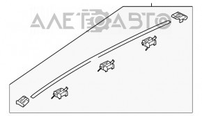 Capota stângă a acoperișului Hyundai Santa FE 19-