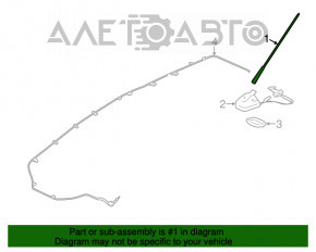 Antena de ștap pentru Mitsubishi Outlander 14