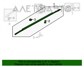 Balustrade longitudinale Kia Niro 17-22