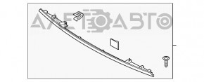 Moldura portbagajului Hyundai Santa FE 19-20 crom