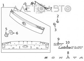 Capacul portbagajului Hyundai Sonata 20-